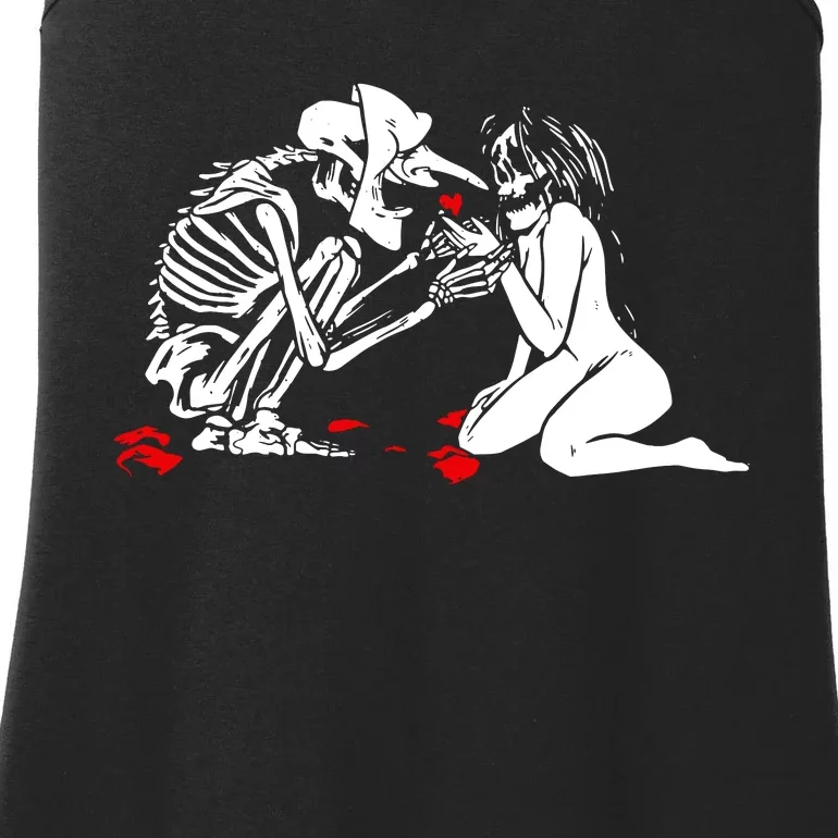 Occult Lover Death Card Goth Satanist Gothic Ladies Essential Tank