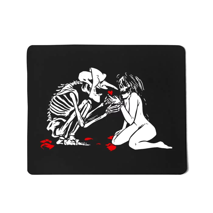 Occult Lover Death Card Goth Satanist Gothic Mousepad