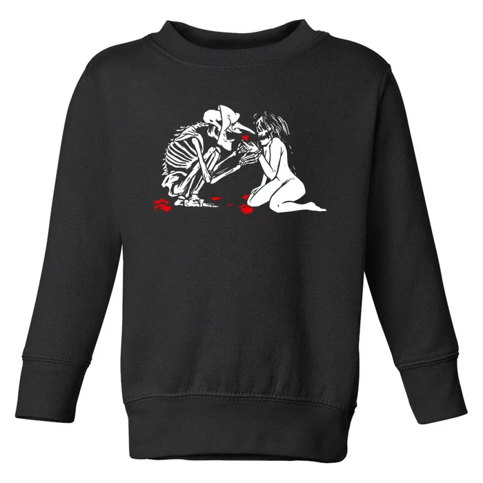 Occult Lover Death Card Goth Satanist Gothic Toddler Sweatshirt