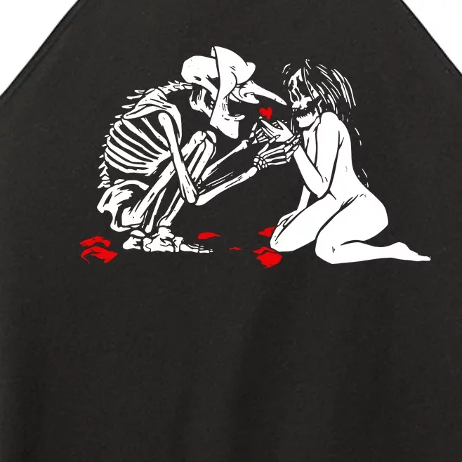 Occult Lover Death Card Goth Satanist Gothic Women’s Perfect Tri Rocker Tank