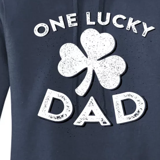 One Lucky Dad Irish Shamrock St Patrick Day Matching Outfit Women's Pullover Hoodie