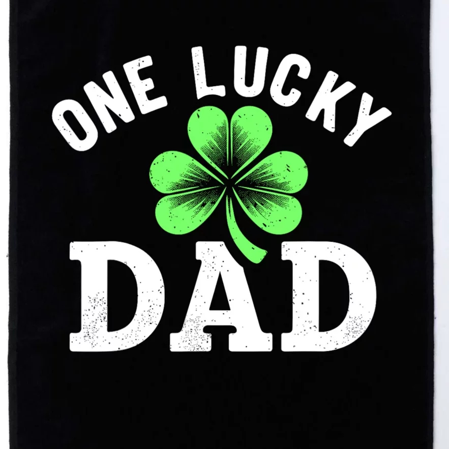 One Lucky Dad Father Funny Irish St PatrickS Day Platinum Collection Golf Towel