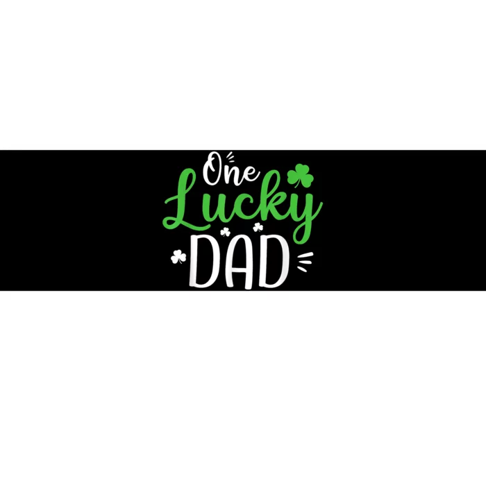 One Lucky Dad Shirt Funny St Patricks Day Gift For Daddy Bumper Sticker