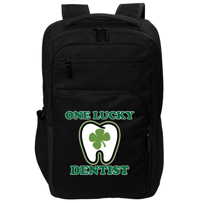 One Lucky Dentist St Patricks Day Irish Green Graphic Cute Gift Impact Tech Backpack