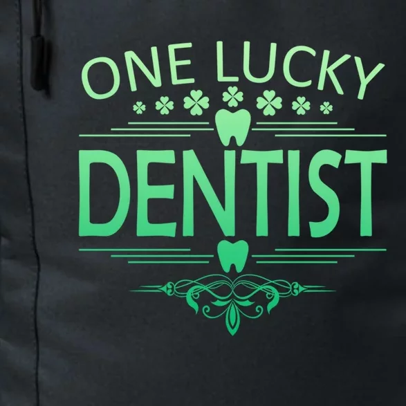 One Lucky Dentist St Patrick's Day Dental Gift Meaningful Gift Daily Commute Backpack