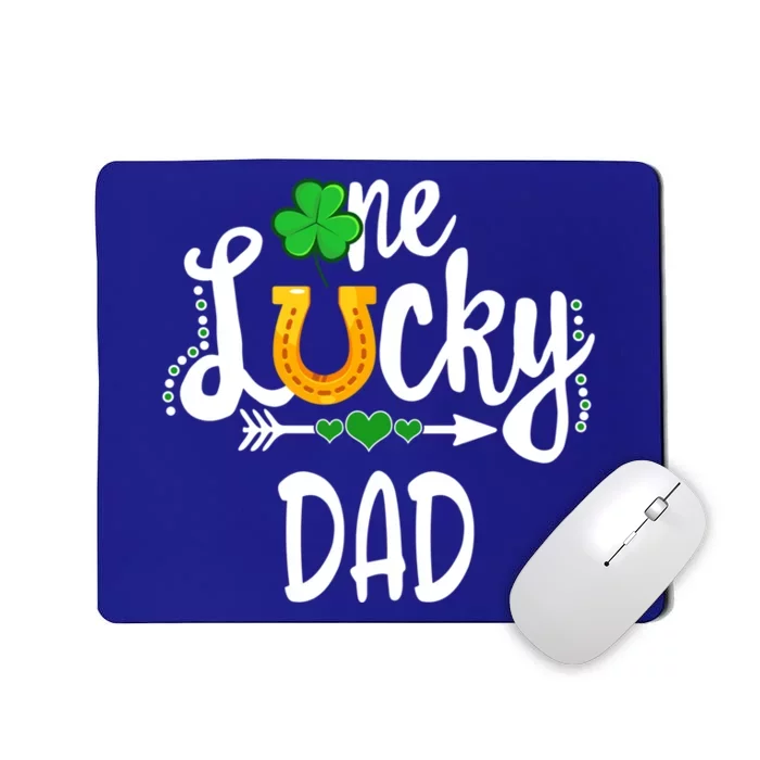 One Lucky Dad St Patricks Day Matching Father Meaningful Gift Mousepad