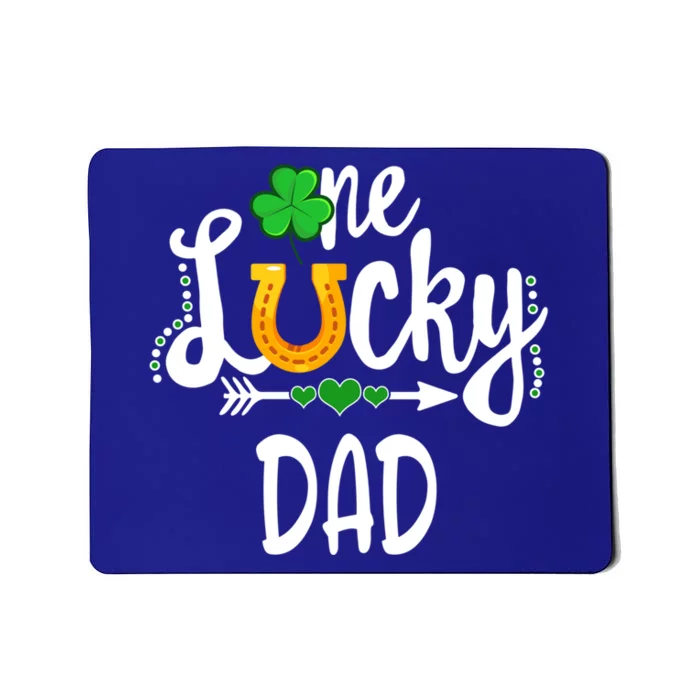 One Lucky Dad St Patricks Day Matching Father Meaningful Gift Mousepad