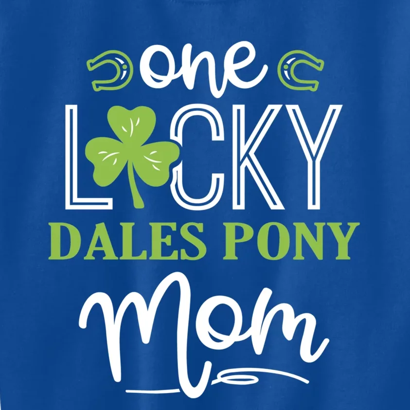 One Lucky Dales Pony Horse Mom Irish Horseback Riding Gift Kids Sweatshirt