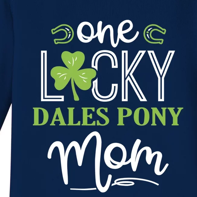 One Lucky Dales Pony Horse Mom Irish Horseback Riding Gift Baby Long Sleeve Bodysuit