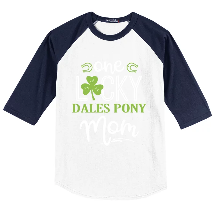 One Lucky Dales Pony Horse Mom Irish Horseback Riding Gift Baseball Sleeve Shirt