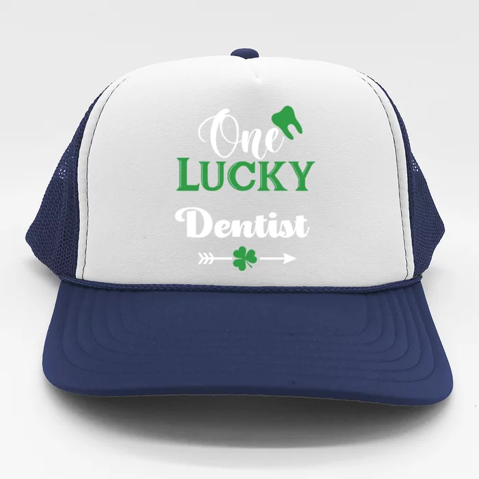 One Lucky Dentist St Patrick’s Day Party Costume Funny Gift Trucker Hat