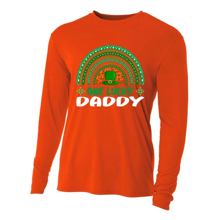 One Lucky Daddy Gift St Patrick's Day Funny For Daddy Cool Gift Cooling Performance Long Sleeve Crew