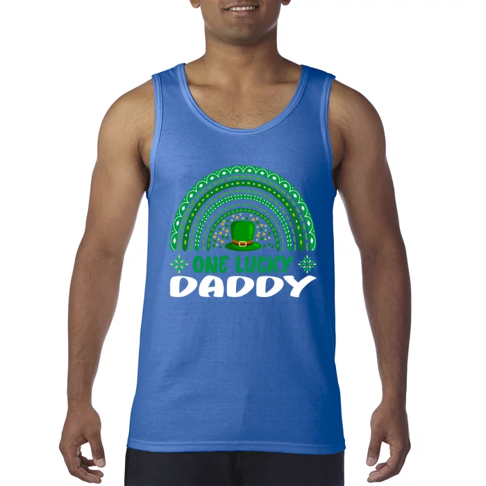 One Lucky Daddy Gift St Patrick's Day Funny For Daddy Cool Gift Tank Top