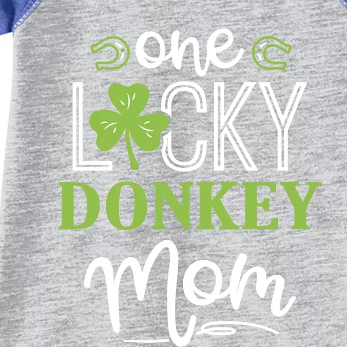 One Lucky Donkey Horse Mom Irish Horseback Riding Great Gift Infant Baby Jersey Bodysuit