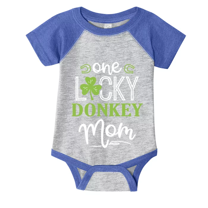 One Lucky Donkey Horse Mom Irish Horseback Riding Great Gift Infant Baby Jersey Bodysuit