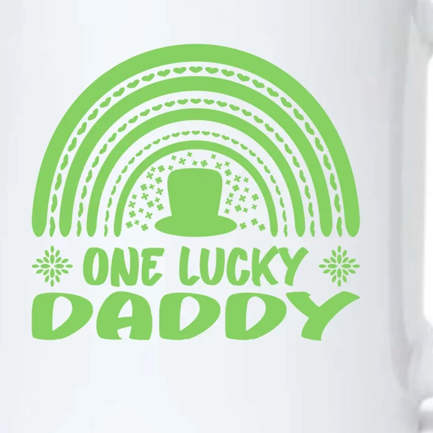 One Lucky Daddy Gift St Patrick's Day Funny For Daddy Funny Gift Black Color Changing Mug