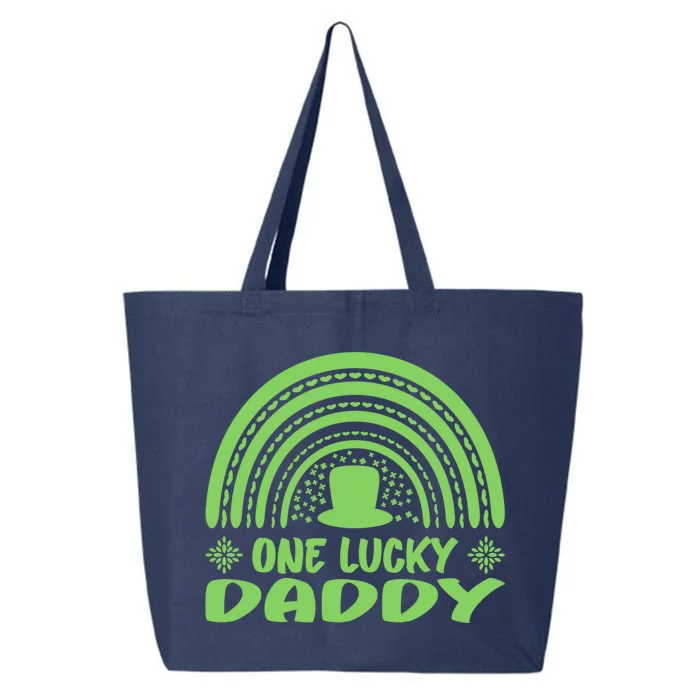 One Lucky Daddy Gift St Patrick's Day Funny For Daddy Funny Gift 25L Jumbo Tote