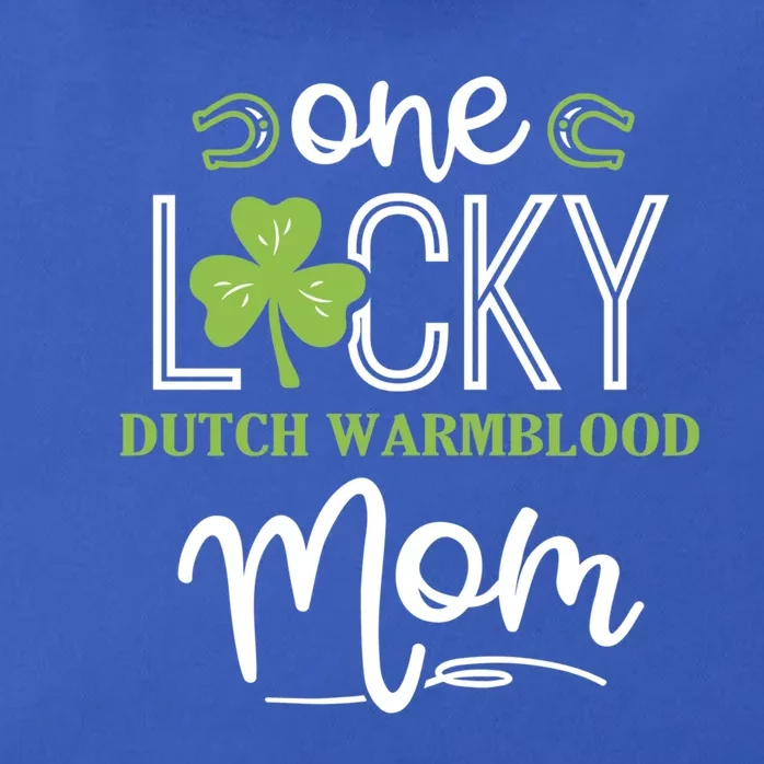 One Lucky Dutch Warmblood Horse Mom Irish Horseback Riding Gift Zip Tote Bag