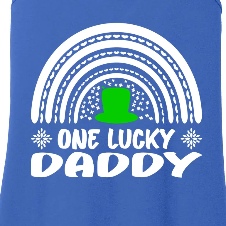 One Lucky Daddy Cool Gift St Patrick's Day Funny For Daddy Gift Ladies Essential Tank