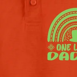 One Lucky Daddy Gift St Patrick's Day Funny For Daddy Gift Dry Zone Grid Performance Polo