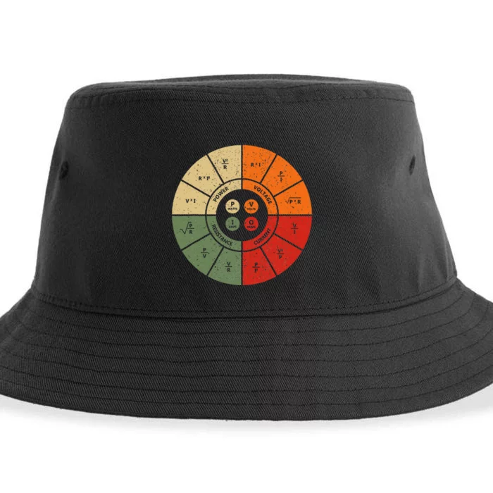 Ohms Law Diagram Electrical Electronics Engineer Sustainable Bucket Hat