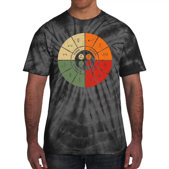 Ohms Law Diagram Electrical Electronics Engineer Tie-Dye T-Shirt