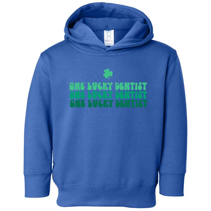 One Lucky Dentist Happy St Patrick's Day Dentist Life Gift Toddler Hoodie