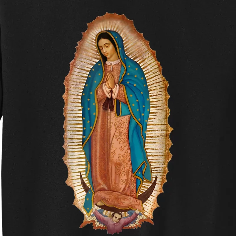 Our Lady De Guadalupe Sant Mary For Christians Catholics Tall Sweatshirt