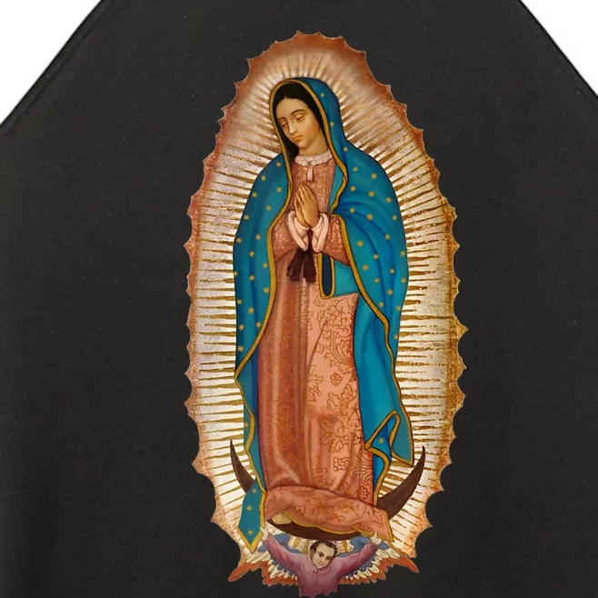 Our Lady De Guadalupe Sant Mary For Christians Catholics Women’s Perfect Tri Rocker Tank