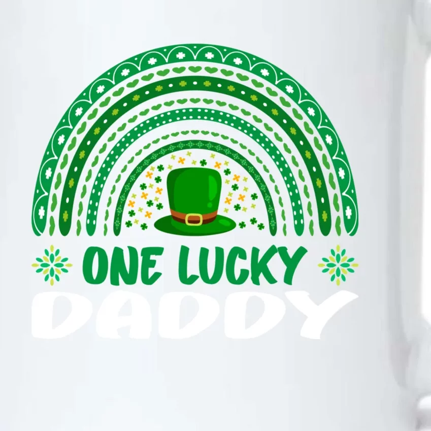 One Lucky Daddy Cute Gift St Patrick's Day Funny For Daddy Gift Black Color Changing Mug