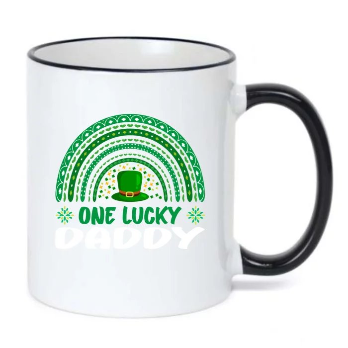 One Lucky Daddy Cute Gift St Patrick's Day Funny For Daddy Gift Black Color Changing Mug