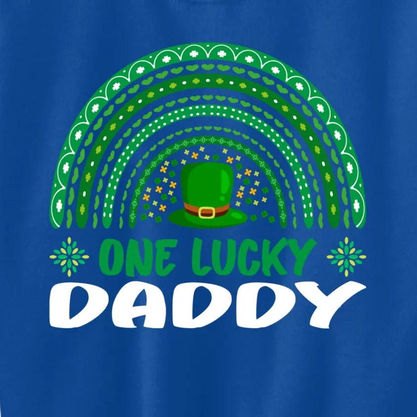 One Lucky Daddy Cute Gift St Patrick's Day Funny For Daddy Gift Kids Sweatshirt