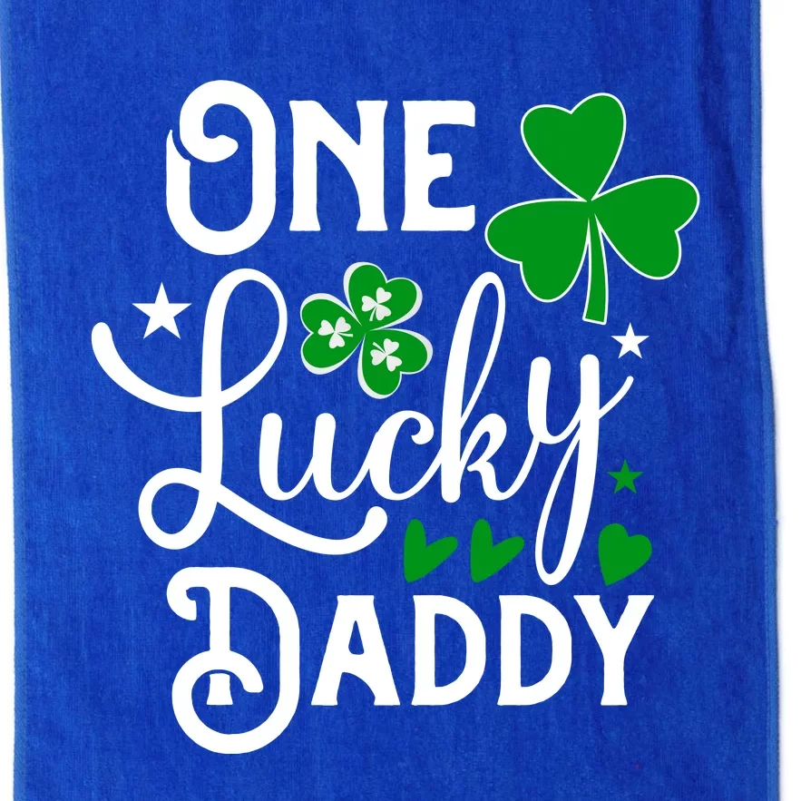 One Lucky Dad Matching Family St Patricks Day Platinum Collection Golf Towel