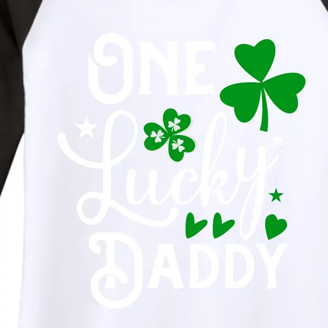 One Lucky Dad Matching Family St Patricks Day Women's Tri-Blend 3/4-Sleeve Raglan Shirt