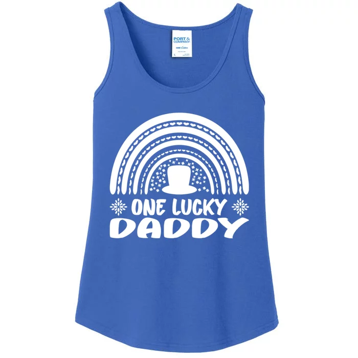 One Lucky Daddy Great Gift St Patrick's Day Funny For Daddy Cool Gift Ladies Essential Tank