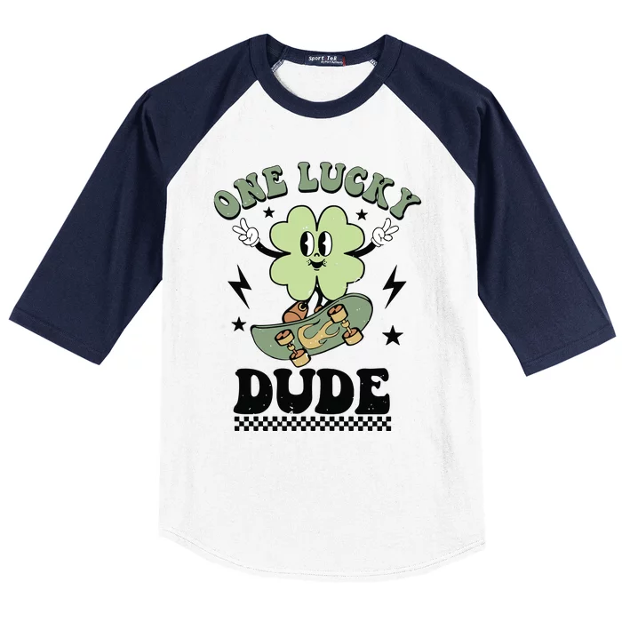 One Lucky Dude Lucky St PatrickS Day Baseball Sleeve Shirt