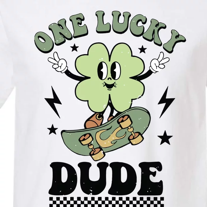 One Lucky Dude Lucky St PatrickS Day Garment-Dyed Heavyweight T-Shirt