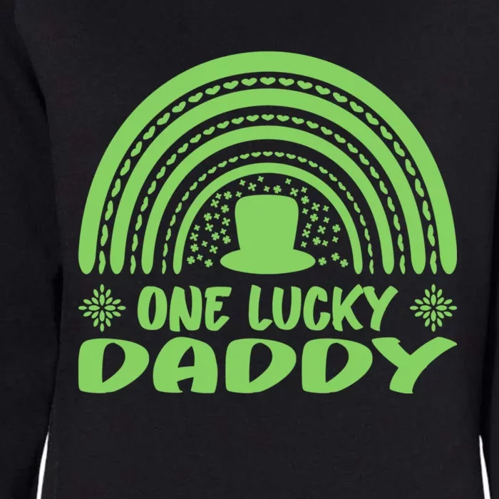 One Lucky Daddy Gift St Patrick's Day Funny For Daddy Gift Womens California Wash Sweatshirt