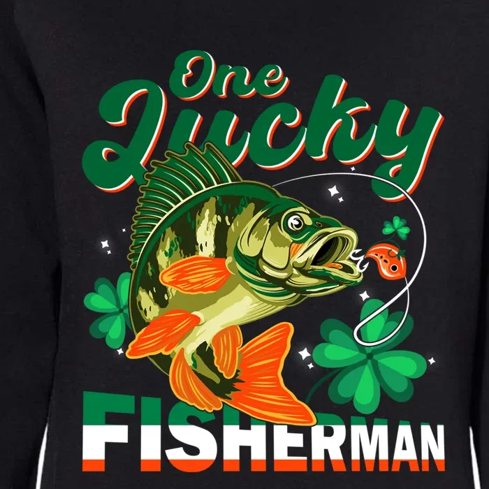 One Lucky Fisher Fisher Anglers St Patrick's Day Gift Womens California Wash Sweatshirt