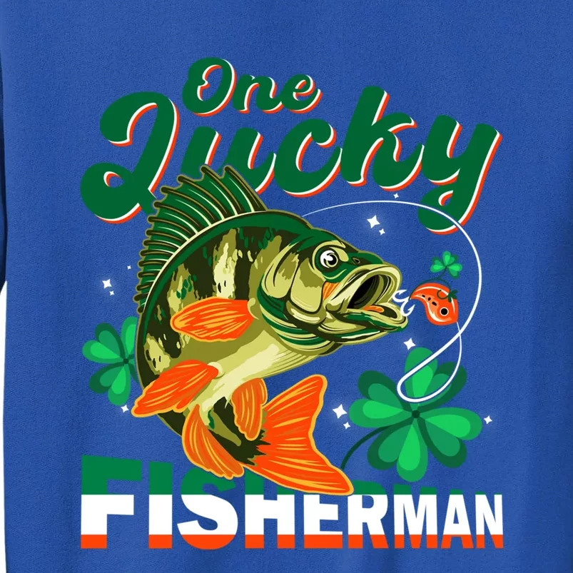 One Lucky Fisher Fisher Anglers St Patrick's Day Gift Sweatshirt