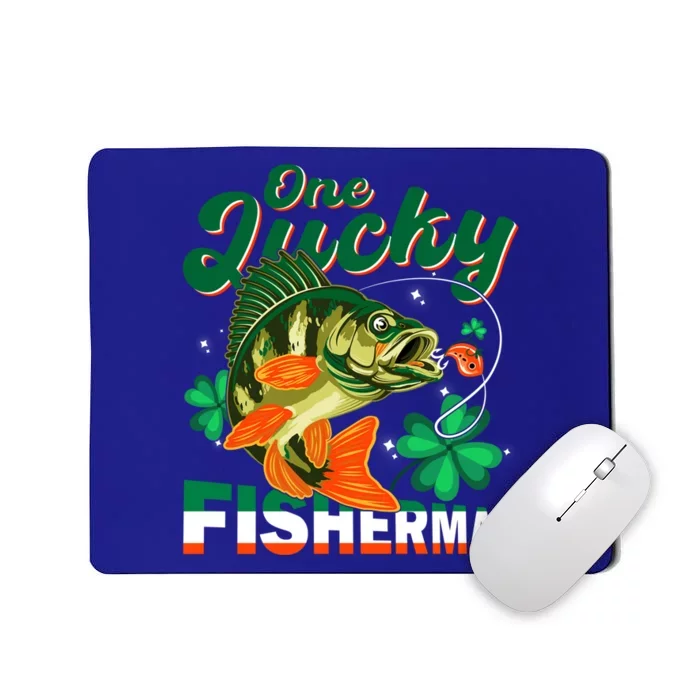 One Lucky Fisher Fisher Anglers St Patrick's Day Gift Mousepad