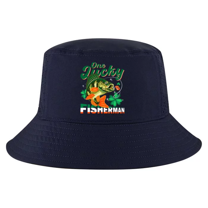 One Lucky Fisher Fisher Anglers St Patrick's Day Gift Cool Comfort Performance Bucket Hat