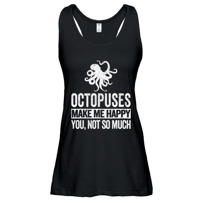 Octopus Lover Funny Octopus Quote Retro Ladies Essential Flowy Tank