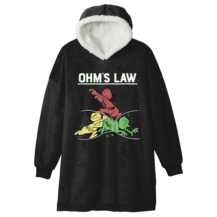 Ohms Law Funny Shirt.Electrical Electronics Engineer Funny T TShirt Hooded Wearable Blanket