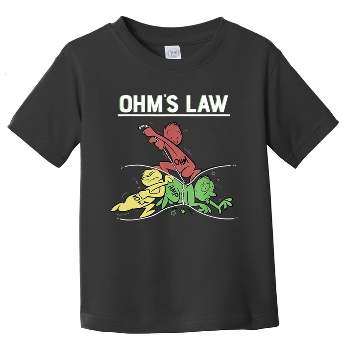 Ohms Law Funny Shirt.Electrical Electronics Engineer Funny T TShirt Toddler T-Shirt