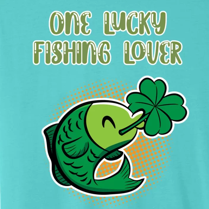 One Lucky Fishing Lover St Patricks Day Irish Green Graphic Cute Gift ChromaSoft Performance T-Shirt