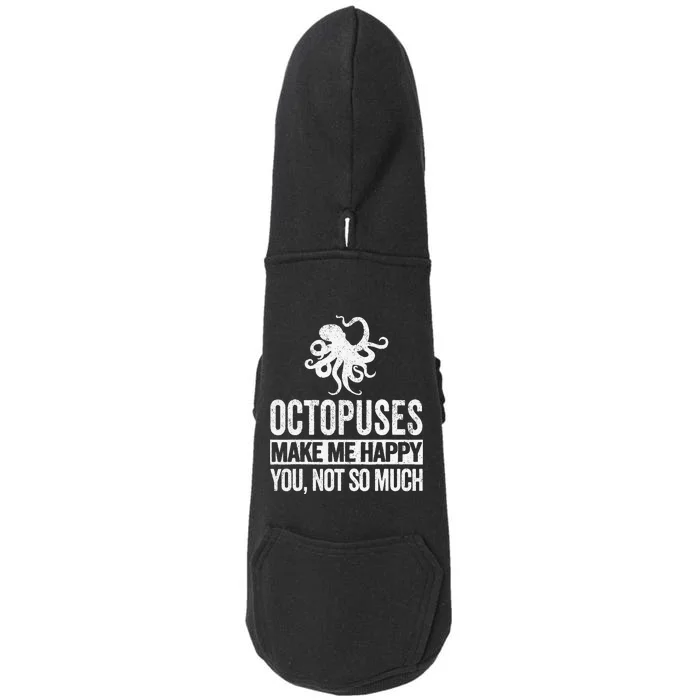 Octopus Lover Funny Octopus Quote Retro Doggie 3-End Fleece Hoodie