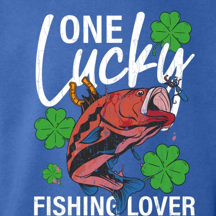 One Lucky Fishing Lover Funny Saint Patricks Day Graphic Gift Toddler Hoodie