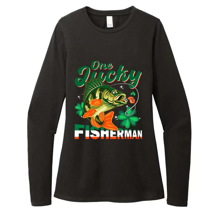 One Lucky Fisher Fisher Anglers St Patrick's Day Gift Womens CVC Long Sleeve Shirt