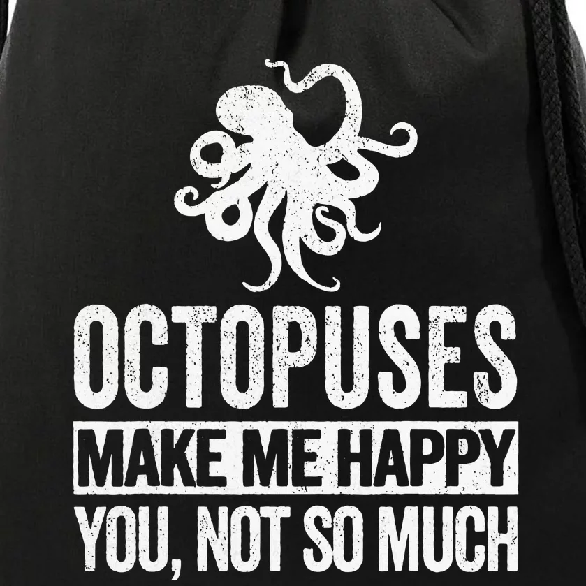 Octopus Lover Funny Octopus Drawstring Bag